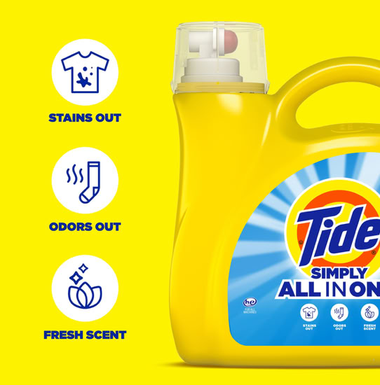 Buy Tide Simply Liquid Laundry Detergent Wholesale